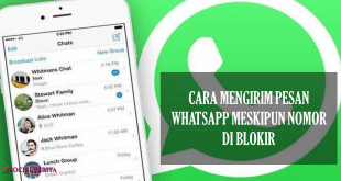Cara Mengirim Pesan Whatsapp Meskipun Nomor Diblokir